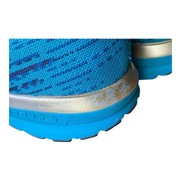 Brooks Levitate Running Shoes Women's 9 DNA AMP Knit Teal Navy Trainer Sneakers - Picture 6 of 13